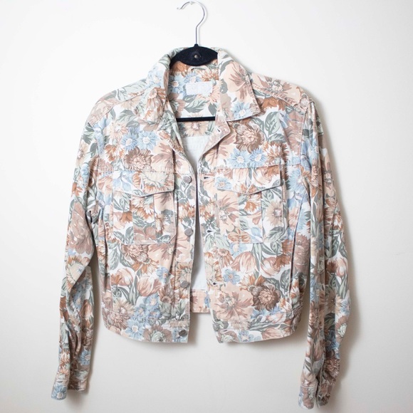 Vintage Jackets & Blazers - Esprit floral print denim jacket